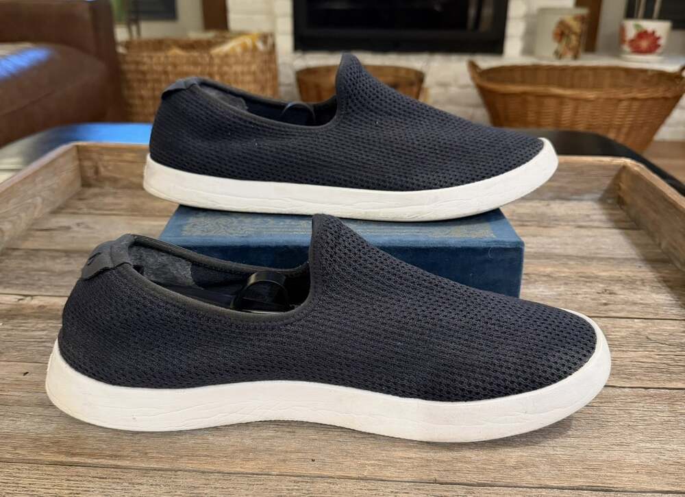 Allbirds Men’s Size 12 Dark Navy Knit Slip On Shoes Tree Lounger Casual Sneakers